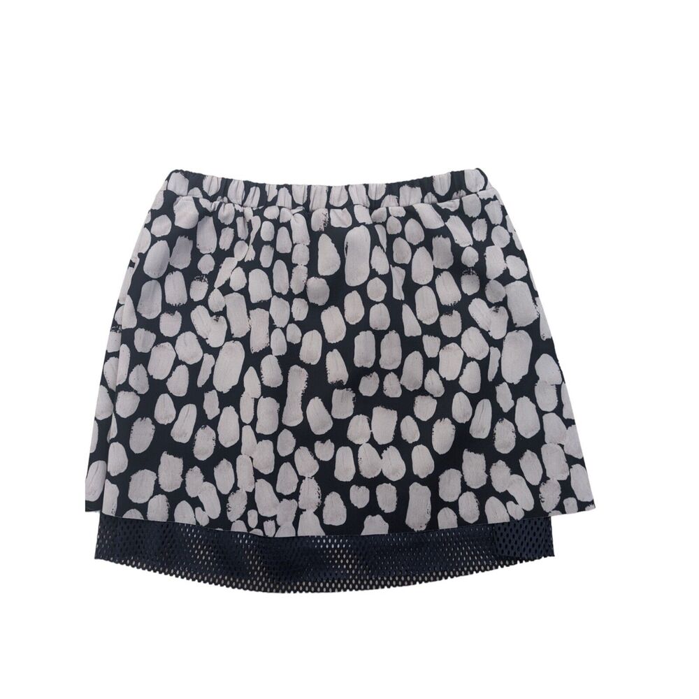 New Noe & Zoe Berlin Kids Size 12 years Neopren Skirt Midnight Blue Tan Polkadot